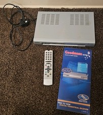 Goodmans GDB3 Digital TV Receiver Free to View Box With Remote Control