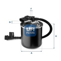 UFI Kraftstofffilter 24.149.00 Filtereinsatz FüR Mercedes Sprinter B906 Klasse