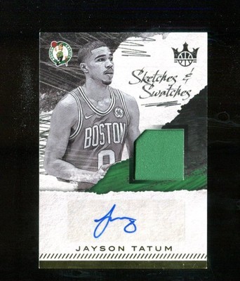 2017-18 Panini Court Kings SS-JT Jayson Tatum Sketches & Swatches /299