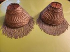 Antique Pair Of Matching Antique Glass Beaded Lampshades — photo 1
