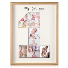 Baby My First Year Photo Frame 12x16 Inch 12 Months 1st Birthday Picture Coll...
