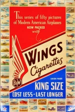 1940-42 WINGS MODERN AMERICAN AIRPLANES SINGLE TRADING CARDS WITH FREE SHIPPING!