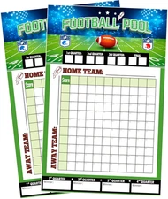Ohome Football Pool Posters - 2 Pack - 27.5x17.7" - Super Bowl Party Decorations