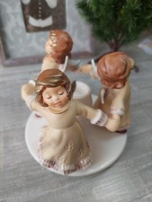 Goebel 3 Engel HE 52 Kerzenständer Tafelkerze Porzellan Weihnacht 1971 