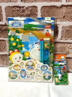 Doraemon Yamaguchi Prefecture Local Limited Fugu Strap Briefpapier Set Retro