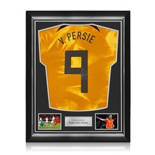 Robin Van Persie Signed Holland 2022-23 Football Shirt. Superior Frame