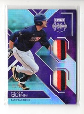 2016 Elite Extra Edition Heath Quinn PURPLE DUAL PATCH RELIC RC 11/25 GIANTS