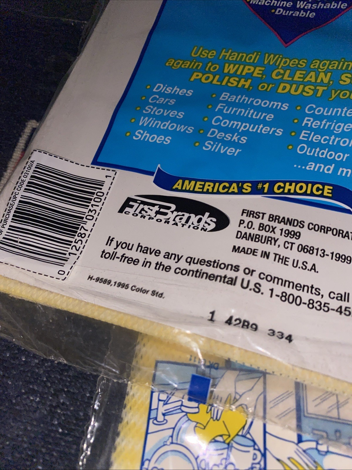 Vtg Handi Wipes Kitchen Cloths 8x6 Pack 21” X 13 Inches Reusable Towels 1995