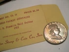 1951 Ben Franklin 90% Silver Half Dollar-Circulated IN LITTLETON COIN ENVELOPE
