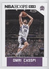 2015-16 Panini NBA Hoops Red Back Omri Casspi #166 0a1