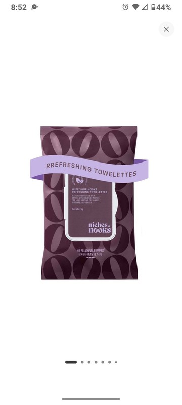NEW LOT 2 Niches & Nooks Wipe Your Refreshing Towelettes Fresh Fig 45ct EACH NIP