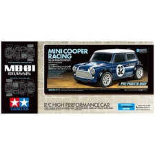 Tamiya Mini Cooper Racing Blue MB-01 RC Car Kit 1/10 Pre-Painted 47515
