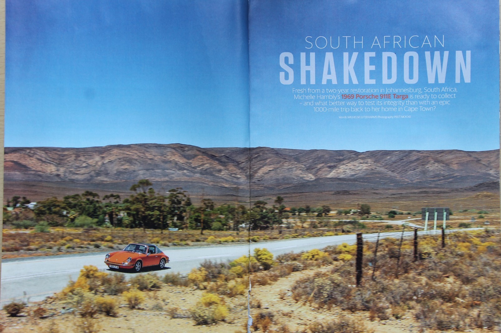 1969 Porsche 911E Targa driven to Cape Town in CC 2021 mag feature