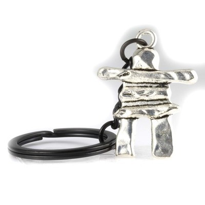 Inukshuk Keychain - Inuksuk Key Chain with Native Decor - Stylish Key Ring an...