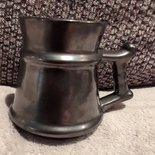 Prinknash Abbey Pottery Small Tankard Gun Metal / Pewter Luster