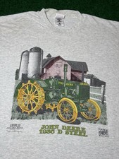 Vintage 90s John Deere Tractor T-shirt, Americana Farmer Made in USA (XL)