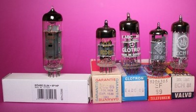 Radioröhren EL84 / ECC85 / EABC80 / EF89 / ECH81 