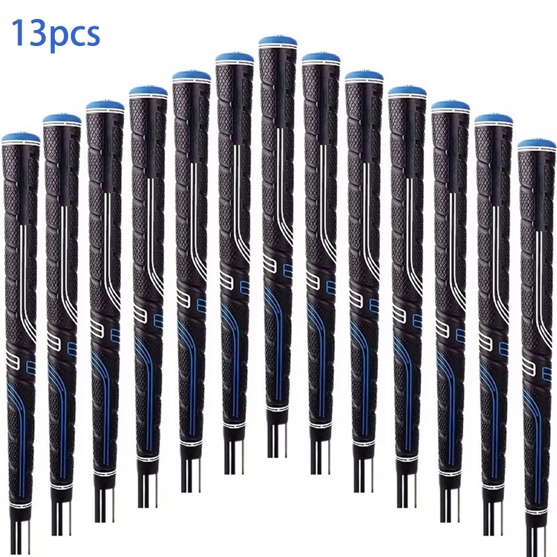 13PCS Blue Golf Club Grip Golf Grip Anti-Slip Standard Midsize Jumbo Rubber NEW