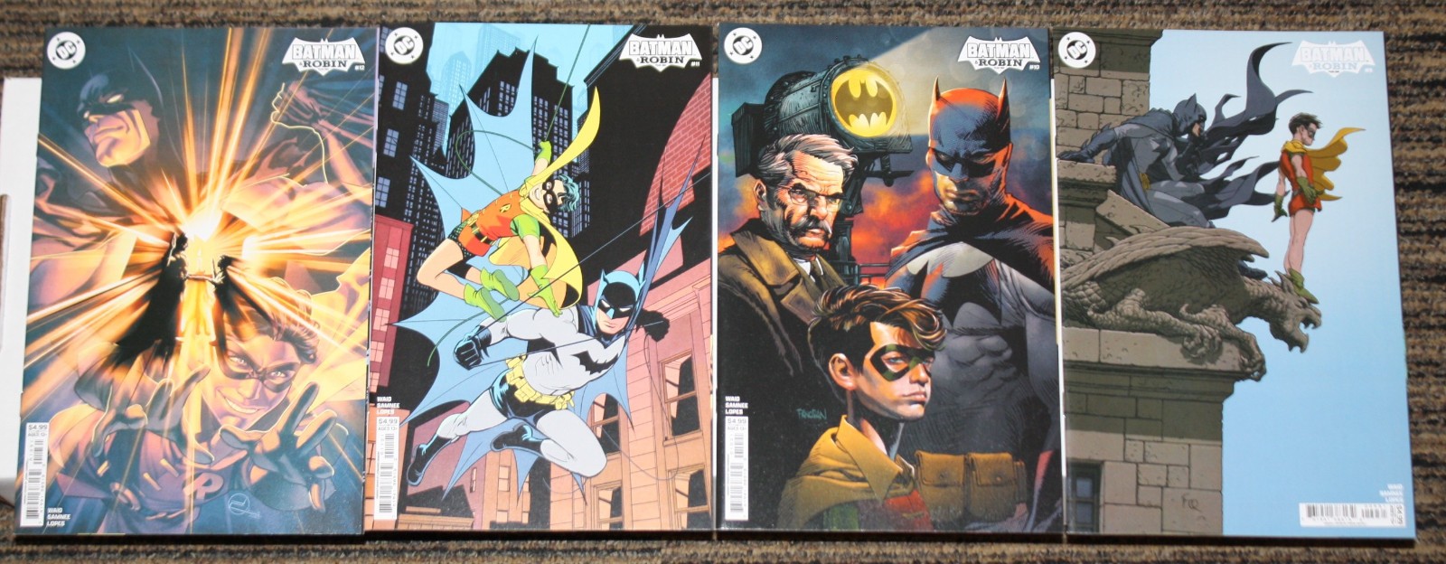 DC Batman & Robin Year One #1-12 COMPLETE SET - ALL C Covers, 1sts - Waid Samnee