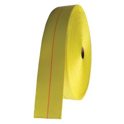 Bulk-Strap Pe04050py Bulk Webbing, Yellow, 50 Ft. L, 4'' W