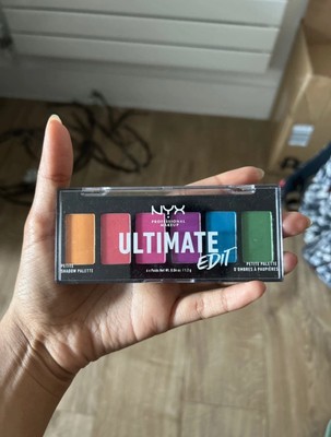 NYX Ultimate Edit Petite Lidschatten Palette kräftige Farben professionelles Make-up