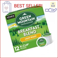Green Mountain Coffee Roasters Breakfast Blend Single-Serve Keurig K-Cup Pods, L