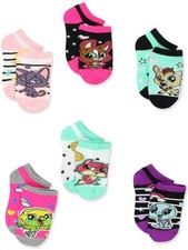 Littlest Pet Shop No Show Socks 6-Pack