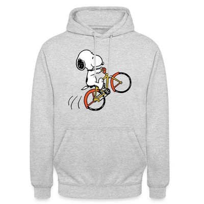 Peanuts Snoopy Mit Fahrrad Unisex Hoodie