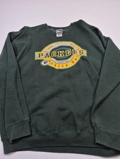Vintage Green Bay Packers Sweatshirt Mens XL Green NFL Football Pro Player 90s