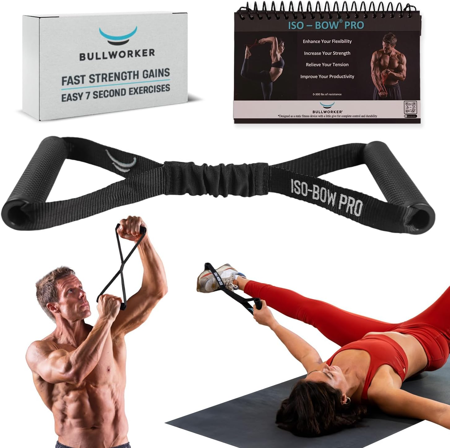 Resistance Bands Iso-Bow Pro Isometric Exercise Equipment Self Resistance