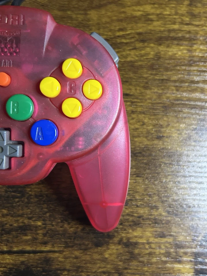 Mando Hori Nintendo 64 N64 Hori Pad Mini Rojo Transparente PROBADO Foto 2 de 4