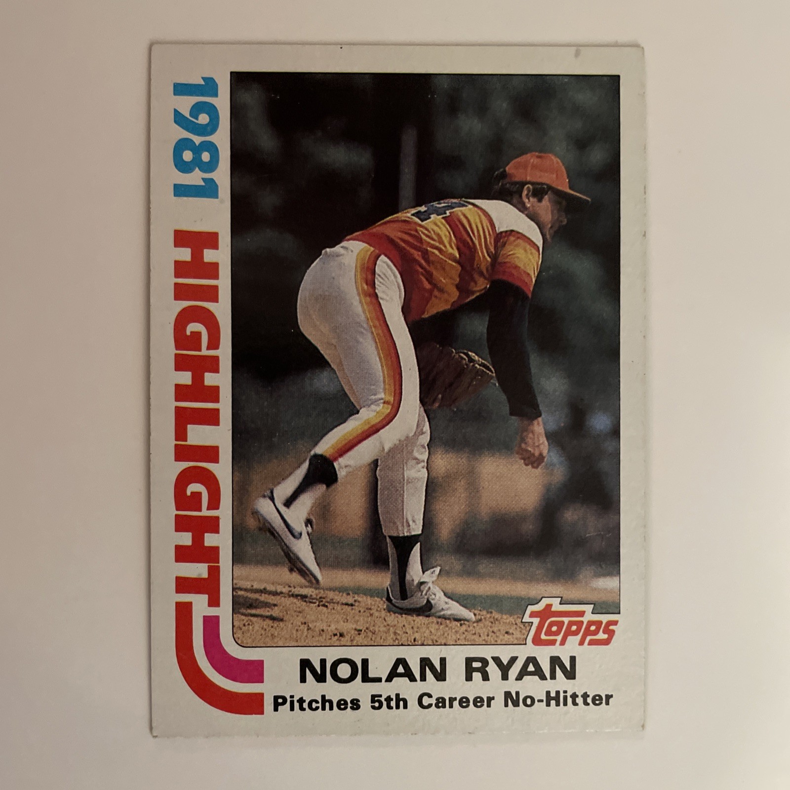 1982 Topps Baseball Nolan Ryan Astros #5 (B761)
