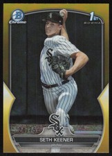 2023 Bowman Draft Chrome 1st Yellow Refractor Seth Keener /75 Chicago White Sox