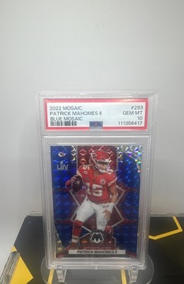 2022 Panini Mosaic - Super Bowl MVP Patrick Mahomes II  Blue Mosaic  32/99