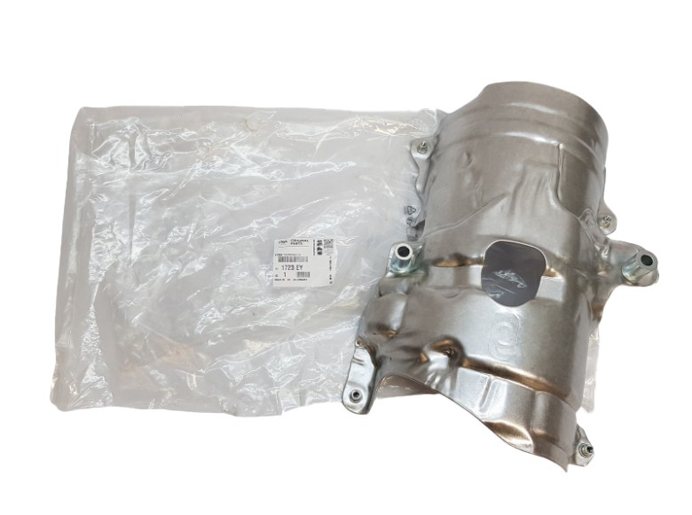 Tôle de protection thermique 1723EY premium en aluminium pour échappement Peugeot 308 1.6HDi