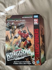 Transformers Kingdom WFC Maximal Skywarp & Autobot Sideswipe Amazon Figures MISB