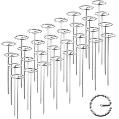 SUMGROW 120 Pack 6-inch, Landscape Staples, Fabric Pins, Weed Barrier Stakes,