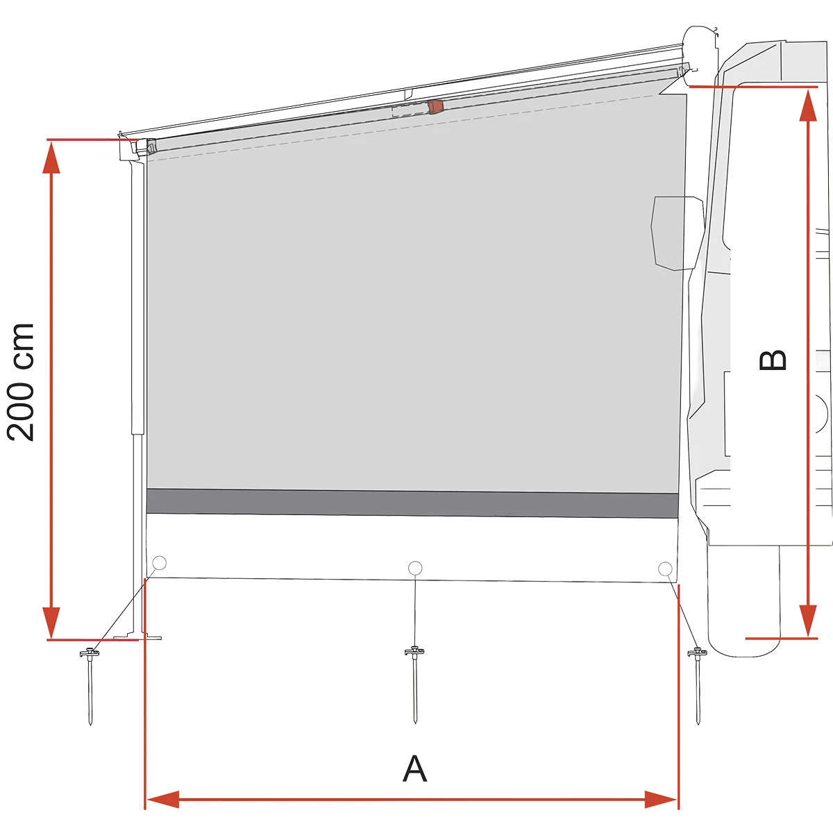 Fiamma Sun View Side Van F45 - Image 2