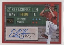 2019 Panini Donruss Bleachers Inc Red 24/25 Erick Fedde #BI-EF Auto 03xg