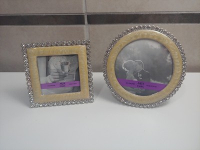 ARTE DE CASA ENAMEL AND RHINESTONE FRAMES 3'' AND 4''
