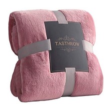 Large Flannel Fleece Throw Blanket, 50&times;70 Inch - Cozy Lightweight 50"x70" Pink