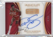2017-18 Panini Immaculate Marks of Greatness 94/99 Ralph Sampson Auto HOF 5xx