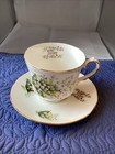 Duchess Bone China England  Floral Tea Cup & Saucer Month of May Trimmed in Gold — photo 2