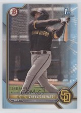 2022 Bowman Prospects Sky Blue Border 350/499 Zayed Salinas #BP-122 15w5