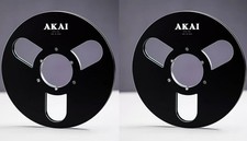One Pair 10.5'' Black Akai Tape Reel High Quality Aluminum Take Up Reel