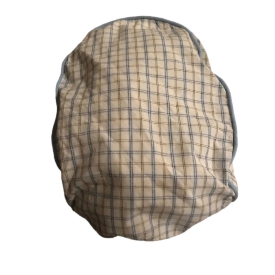 Vintage Gap Baby Newborn Blue White Striped Plaid Cap Jeff Hat Casual Size 3-6M - Image 3 of 4