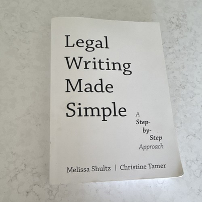 #ad LEGAL WRITING MADE SIMPLE: A STEP BY STEP APPROACH BY Christine Tamer PAPERBACK $15.00