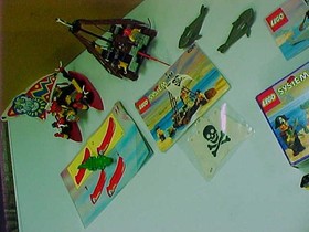 VINTAGE LEGO PIRATES 6252 SEA MATES W/BOX,6256,6261,6234 ALL COMPLETE