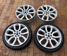 22" GENUINE RANGE ROVER Style 5004 Alloy Wheels CK52-1007-HA / LK52-1508-EA x 4