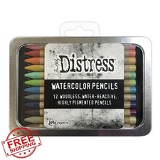 Ranger Tim Holtz Distress Watercolour Pencils Set 2-12 Pcs